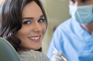 woman smiling dentist
